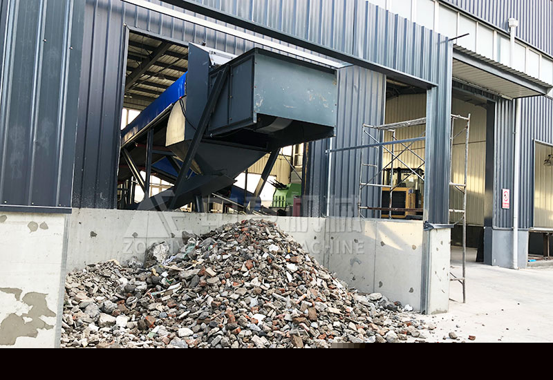 分選出的再生骨料