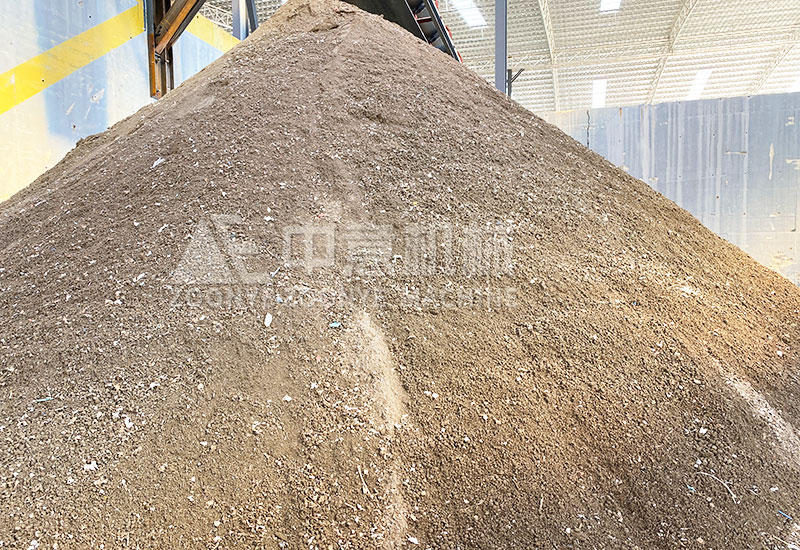 分揀出來的沙土 分揀出來的沙土